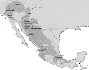 Uto-Aztecan languages map.png